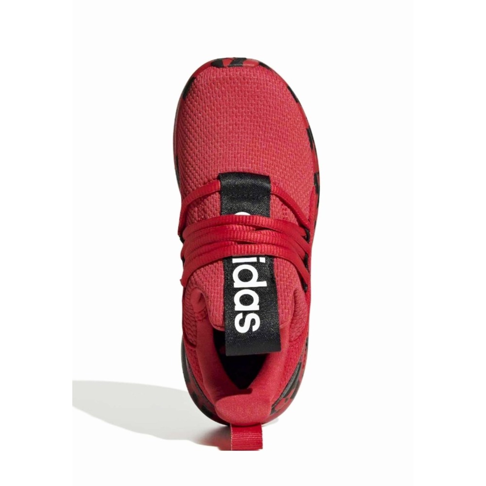Adidas Lite Racer Adapt 7.0 K Kids Running Shoes Red Black KI9257 Size 5 - Picture 4 of 9
